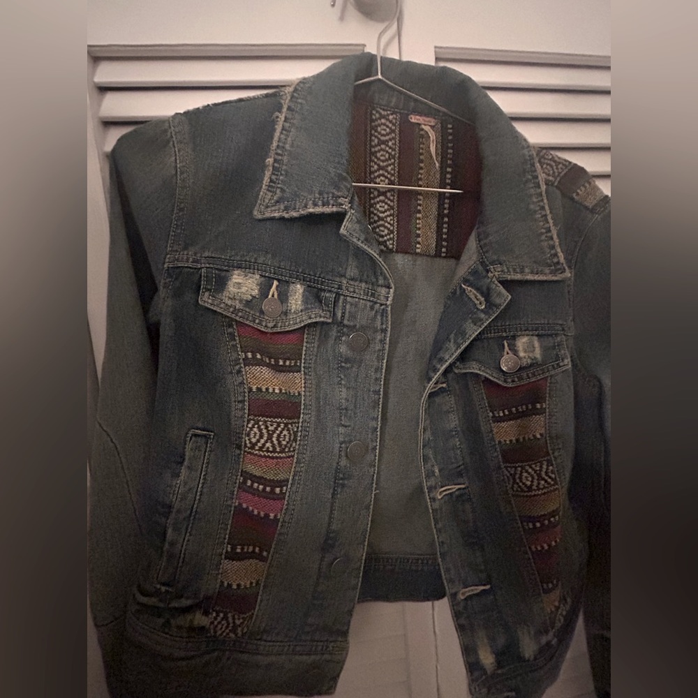 Free People denim jacket - small